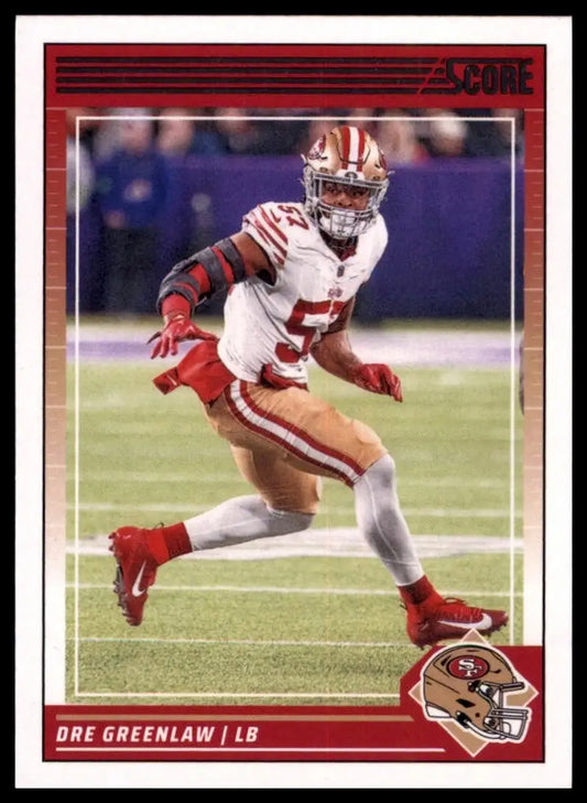 2024 Score Dre Greenlaw #250 San Francisco 49ers Football Card NFL Sports - Football Card Single