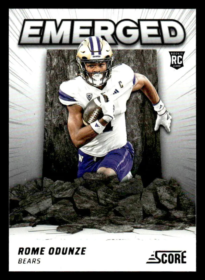 2024 Score #EM-RDE Rome Odunze Emerged - Football Card Single