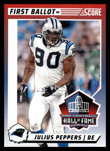 Julius Peppers football card with original gloss from 2024 Score First Ballot NM-MT