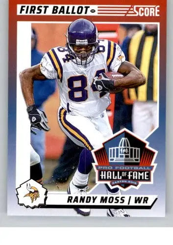 Original gloss Randy Moss football card 2024 Score First Ballot NM-MT Vikings