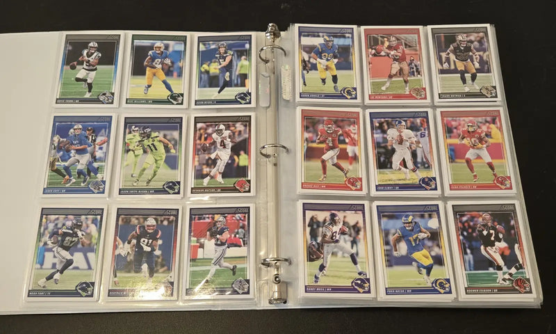 2024 Score Football Binder Lot 250+ Cards Stars Legends Base 1’’ Album - Sports Memorabilia