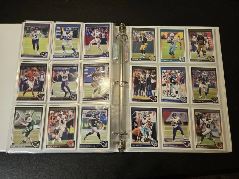 2024 Score Football Binder Lot 250+ Cards Stars Legends Base 1’’ Album - Sports Memorabilia