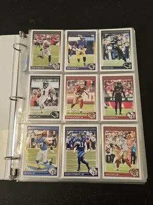 2024 Score Football Binder Lot 250+ Cards Stars Legends Base 1’’ Album - Sports Memorabilia