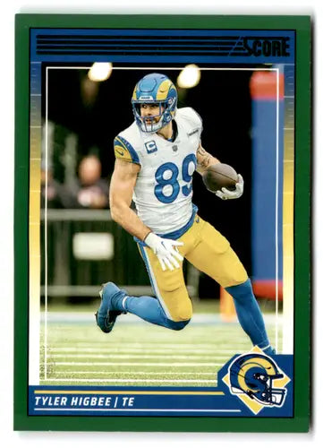 2024 Score Green #158 Tyler Higbee NM-MT Rams ID:75498 - Football Card Single