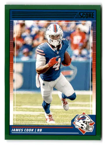 2024 Score Green #29 James Cook NM-MT Bills ID:75495 - Football Card Single