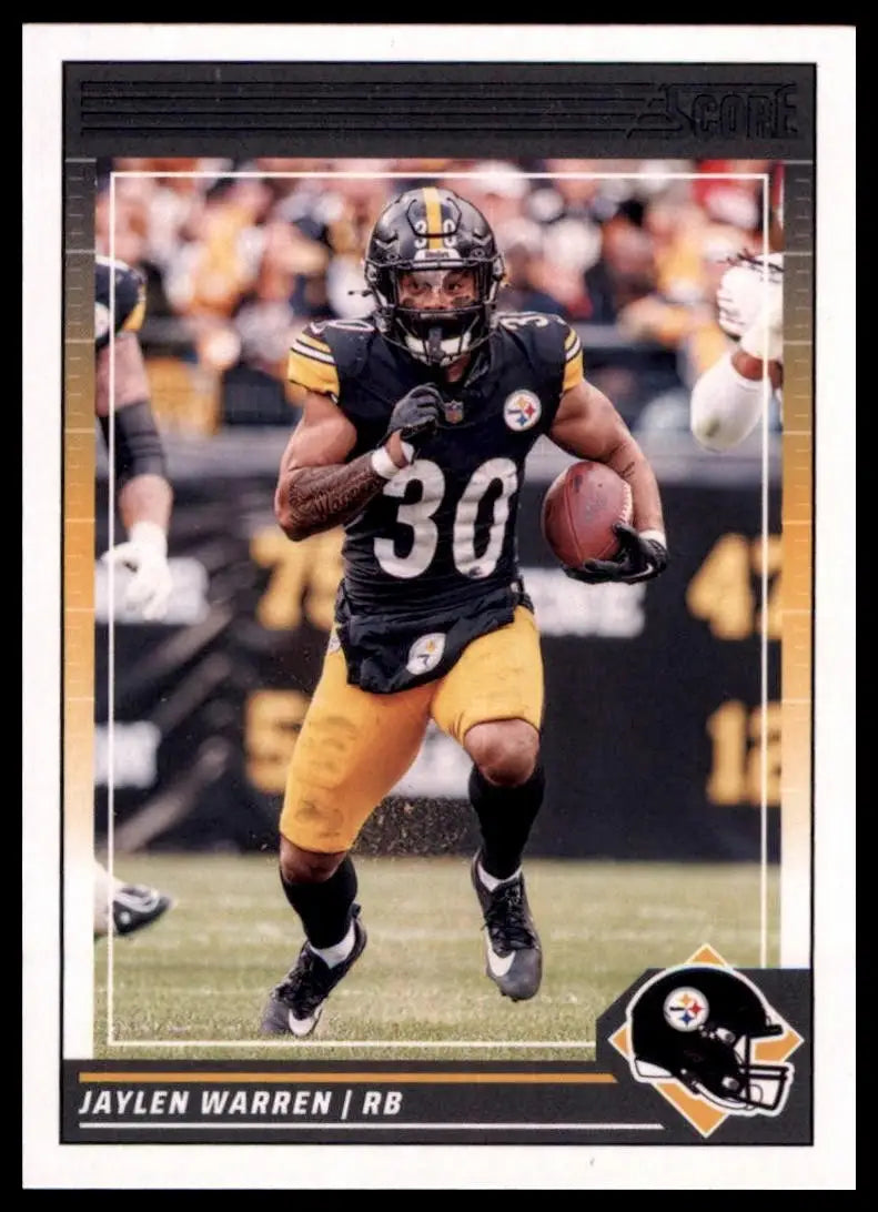 2024 Score Jaylen Warren #240 Pittsburgh Steelers Football Card NFL Sports