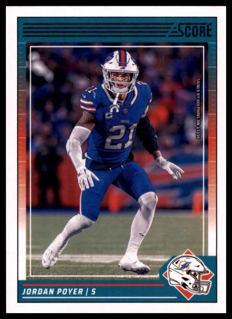 2024 Score Jordan Poyer #34 Miami Dolphins Football Card NFL Sports - Football Card Single