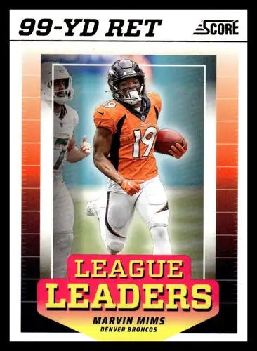 2024 Score League Leaders #2 Marvin Mims NM-MT Broncos ID:75447 - Football Card Single