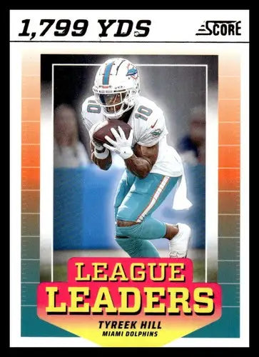 2024 Score League Leaders #6 Tyreek Hill NM-MT Dolphins ID:75450 - Football Card Single