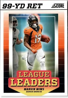 2024 Score #LL-MMS Marvin Mims League Leaders - Football Card Single
