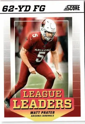 2024 Score #LL-MPR Matt Prater League Leaders - Football Card Single