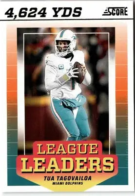 2024 Score #LL-TTA Tua Tagovailoa League Leaders - Football Card Single