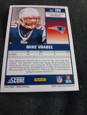 2024 Score - Mike Vrabel #195. New England Patriots. NRMT+ - Football Card Single