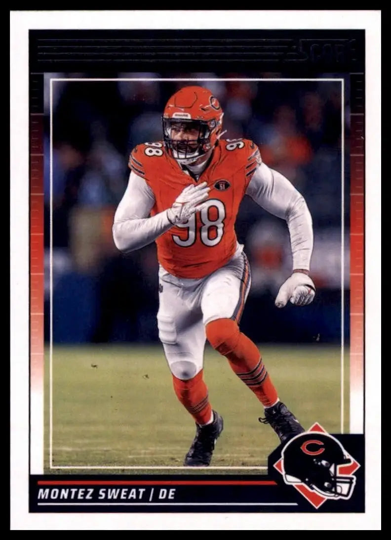 2024 Score Montez Sweat #51 Chicago Bears Football Card NFL Sports