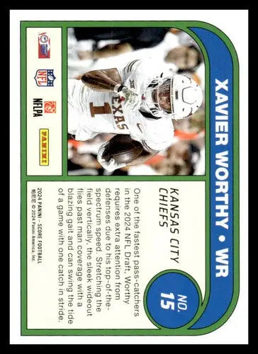 2024 Score Protential #15 Xavier Worthy NM-MT Chiefs ID:75530 - Football Card Single