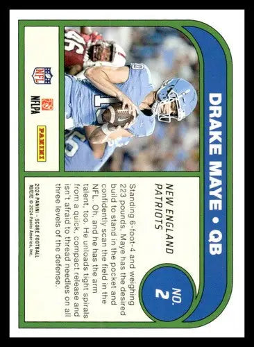2024 Score Protential #2 Drake Maye NM-MT Patriots ID:75519 - Football Card Single