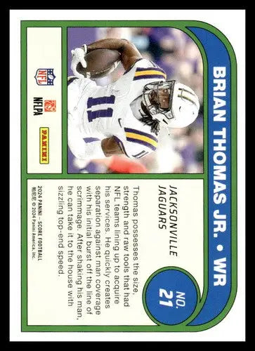 2024 Score Protential #21 Brian Thomas Jr. NM-MT Jaguars ID:75533 - Football Card Single