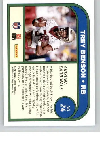 2024 Score Protential Trey Benson football card with original gloss in excellent condition