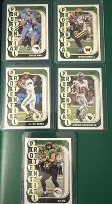 2024 Score Protential Lot Rookies 20 Cards Daniels Nix Maye & More - Football Card Single