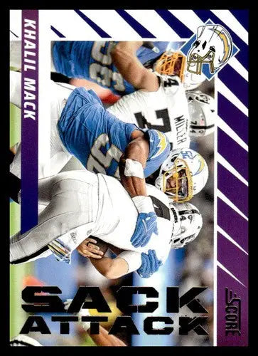 2024 Score Sack Attack #9 Khalil Mack NM-MT LA Chargers ID:75514 - Football Card Single