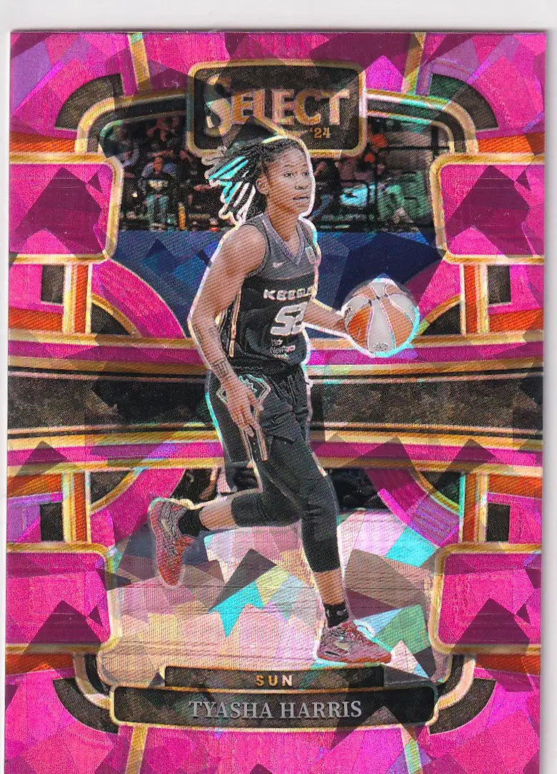 2024 SELECT #31 TYASHA HARRIS PINK CRACKED ICE CONCOURSE- CONNECTICUT SUNS - Basketball Card Single