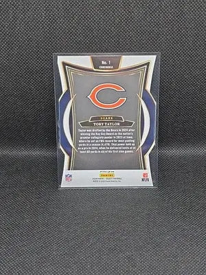 2024 Select Football Tory Taylor RC Silver Prizm Die-Cut Concourse #1 Bears - Football Card Single