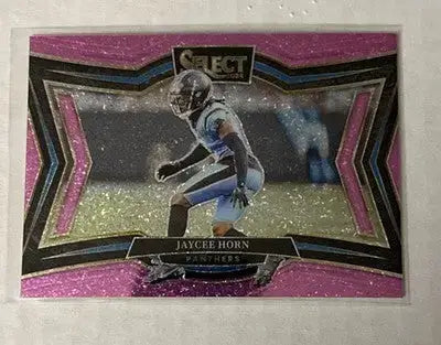 2024 Select Jaycee Horn Pink Glitter /15 Field Level Panthers NFL SSP - Football Card Single