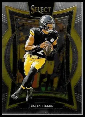 2024 Select Justin Fields #74 Black Gold Steelers Color Match