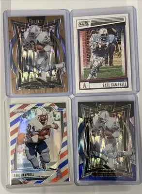 2024 Select Legend Earl Campbell Bronze Shock Concourse /299 4 Card Lot - Football Card Single