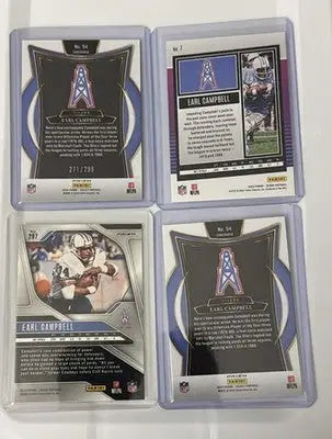 2024 Select Legend Earl Campbell Bronze Shock Concourse /299 4 Card Lot - Football Card Single