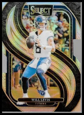 2024 Select Will Levis #200 Silver Prizm Die-Cut Titans Premier RC