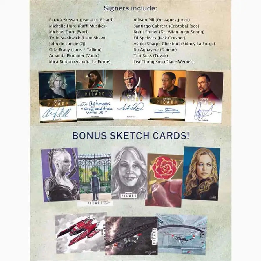 2024 Star Trek Picard Seasons 2 & 3 - Box of Cards (24 Packs) - Star Trek Card Box