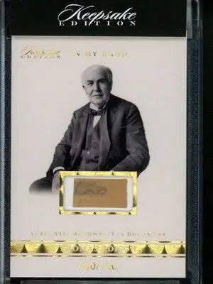 2024 Super Products Keepsake Edition Thomas Edison 080/100 Handwritten Relic #1 - Other