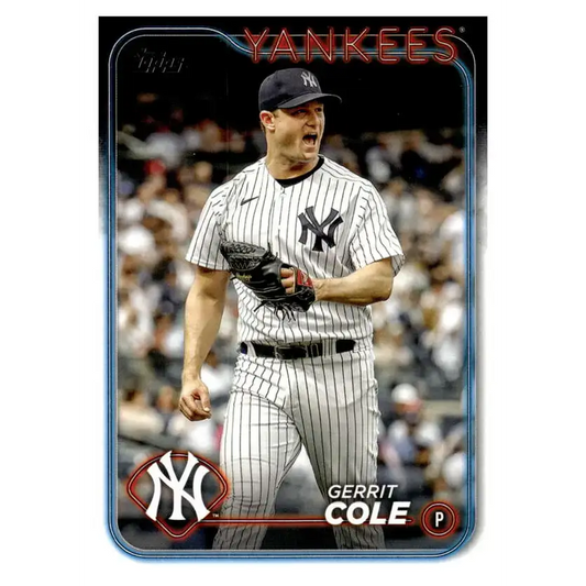 2024 Topps #100 Gerrit Cole NM-MT New York Yankees Baseball Card - Baseball Card Single
