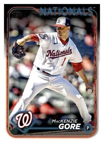 2024 Topps Mackenzie Gore baseball card original gloss NM-MT Nationals ID 68284