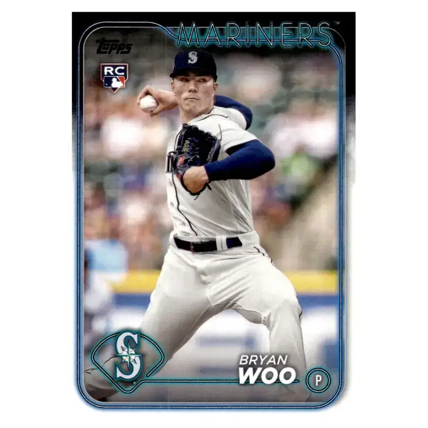 2024 Topps #12 Bryan Woo NM-MT RC Rookie Seattle Mariners Baseball Card - Baseball Card Single