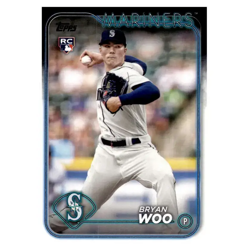 2024 Topps #12 Bryan Woo NM-MT RC Rookie Seattle Mariners Baseball Card - Baseball Card Single