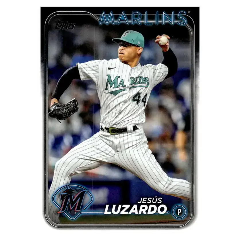 2024 Topps #123 Jesus Luzardo NM-MT Miami Marlins Baseball Card - Baseball Card Single