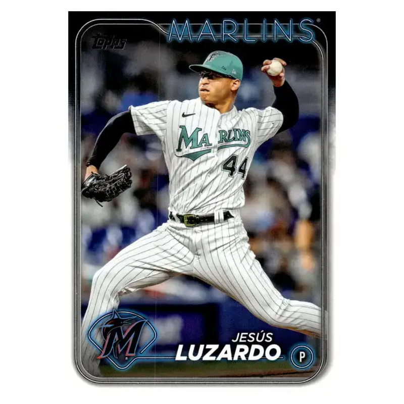2024 Topps #123 Jesus Luzardo NM-MT Miami Marlins Baseball Card - Baseball Card Single