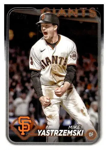 2024 Topps #124 Mike Yastrzemski NM-MT Giants ID:68764 - Baseball Card Single