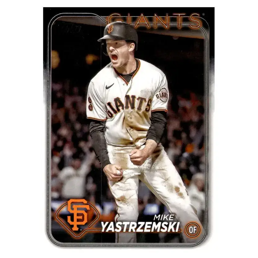 2024 Topps #124 Mike Yastrzemski NM-MT San Francisco Giants Baseball Card - Baseball Card Single