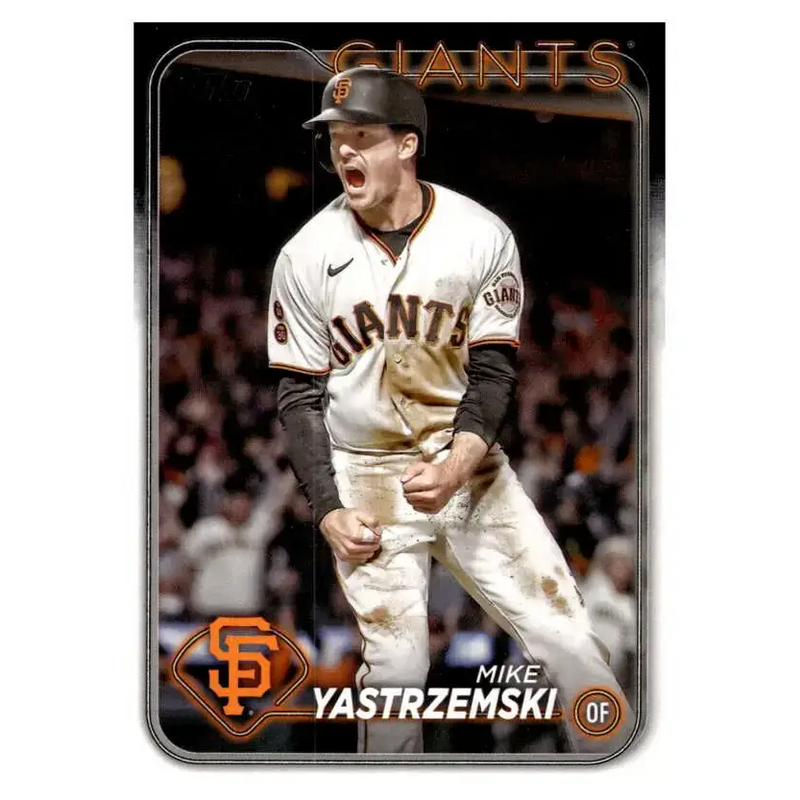 2024 Topps #124 Mike Yastrzemski NM-MT San Francisco Giants Baseball Card - Baseball Card Single