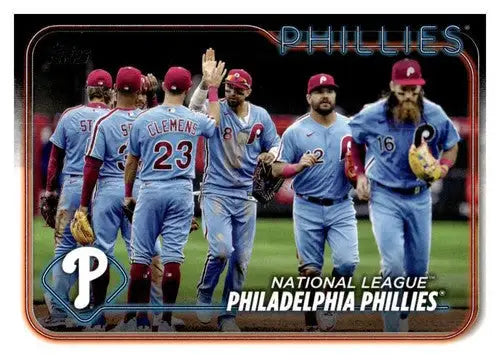 2024 Topps #126 Philadelphia Phillies NM-MT Phillies Team Card ID:71146 - Baseball Card Single