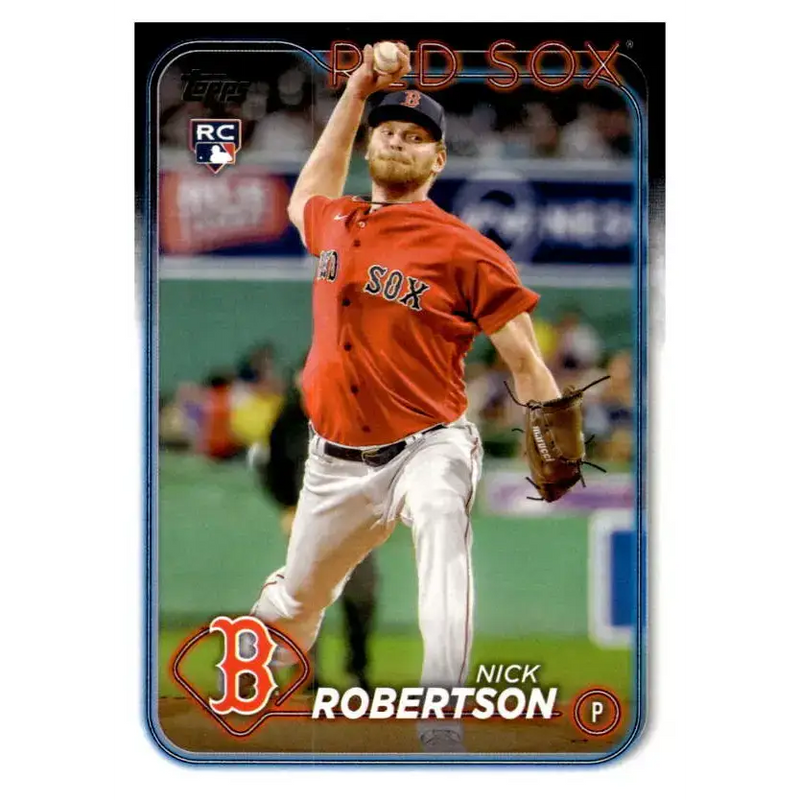 2024 Topps #13 Nick Robertson NM-MT RC Rookie Boston Red Sox Baseball Card - Baseball Card Single