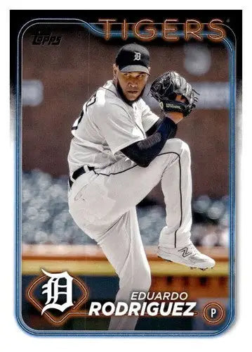 Original gloss baseball card featuring Eduardo Rodriguez NM-MT from 2024 Topps #131