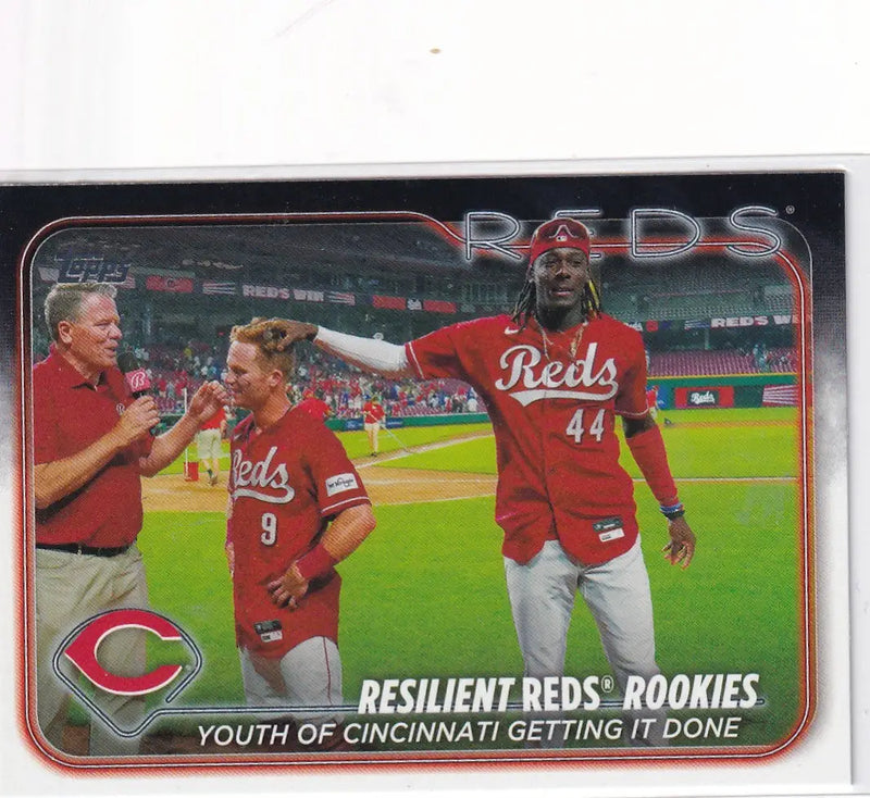 2024 TOPPS #133 RESILIENT REDS ROOKIES- CINCINNATI REDS - Baseball Card Single