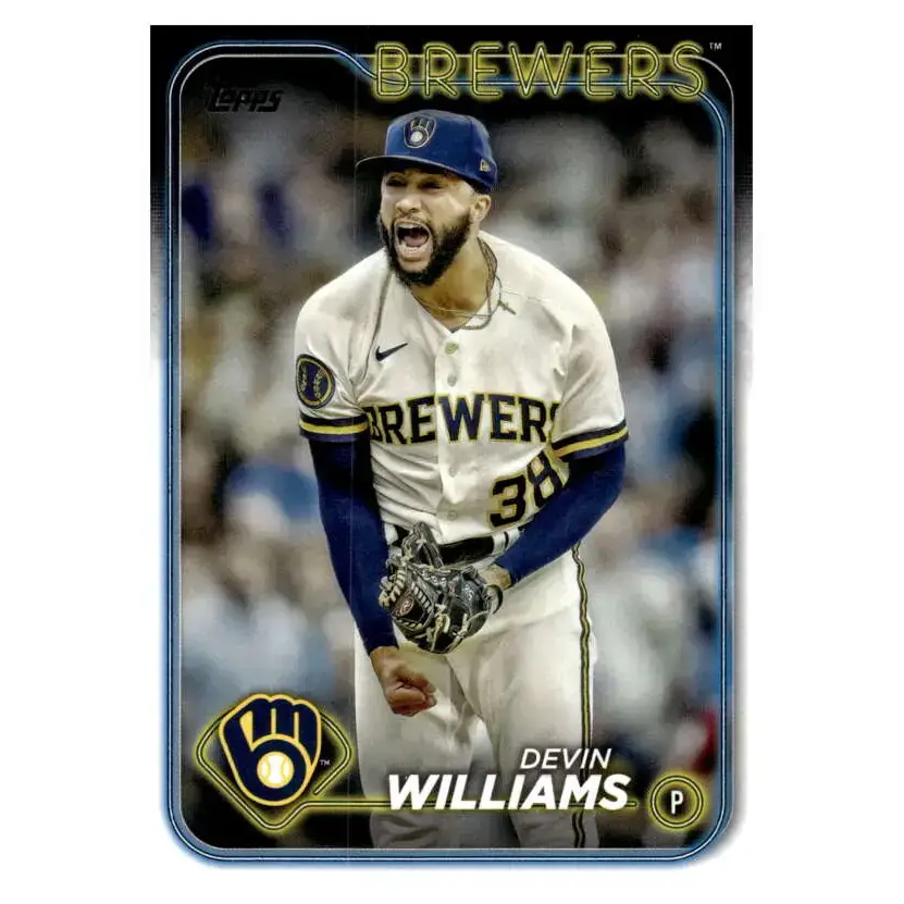 2024 Topps #135 Devin Williams NM-MT Milwaukee Brewers Baseball Card - Baseball Card Single