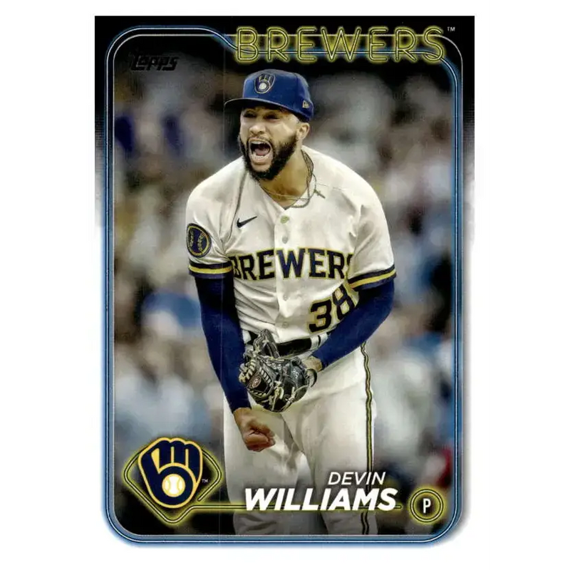 2024 Topps #135 Devin Williams NM-MT Milwaukee Brewers Baseball Card - Baseball Card Single