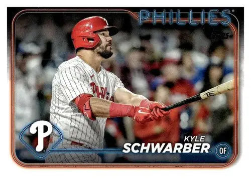 Kyle Schwarber baseball card with original gloss in NM-MT condition from 2024 Topps