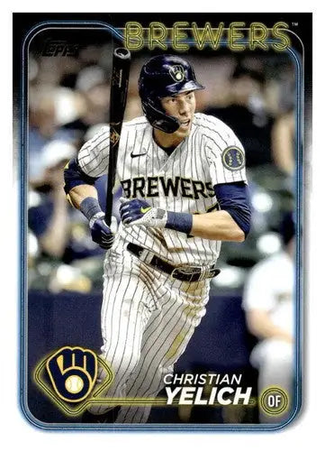 2024 Topps #145 Christian Yelich NM-MT Brewers ID:71150 - Baseball Card Single
